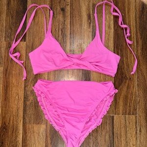 3 piece Pink Bikini Set